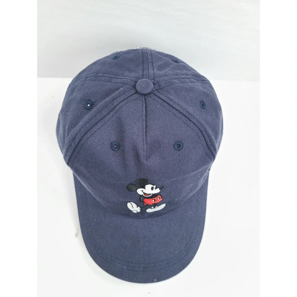 Disney Mickey Mouse Disneyland Resort Navy Blue Mens Adjustable Baseball Cap Hat